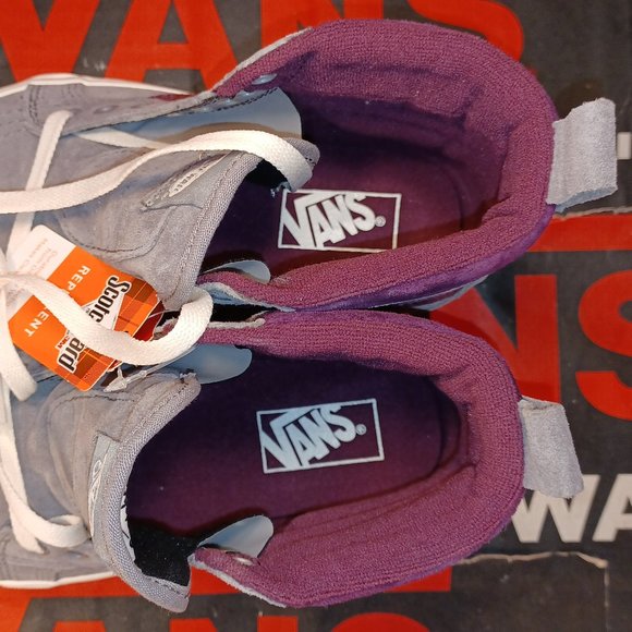 Vans Sk8 Hi Mte Frost Gray/Prune Suede Men's 4/Women's 5.5 VNOA4BV7XKM1 - Picture 7 of 10